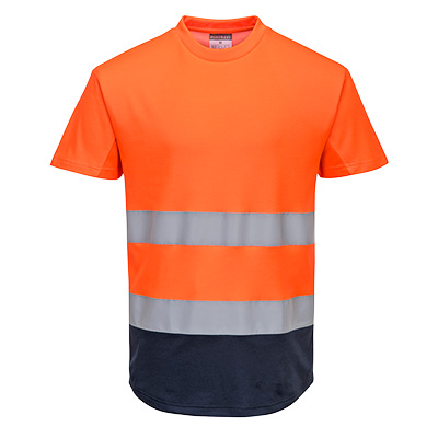 HiVis Contrast Mesh Insert TShirt S/S