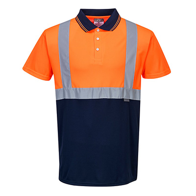 HiVis Contrast Polo Shirt S/S