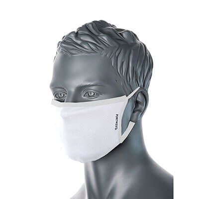 3Ply AntiMicrobial Fabric Face Mask (Pk25)