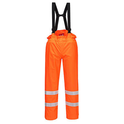 Bizflame Rain Unlined HiVis Antistatic FR Trousers